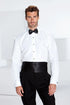 "Lido" Ivory Laydown Tuxedo Slim Fit Shirt - Modz Designs