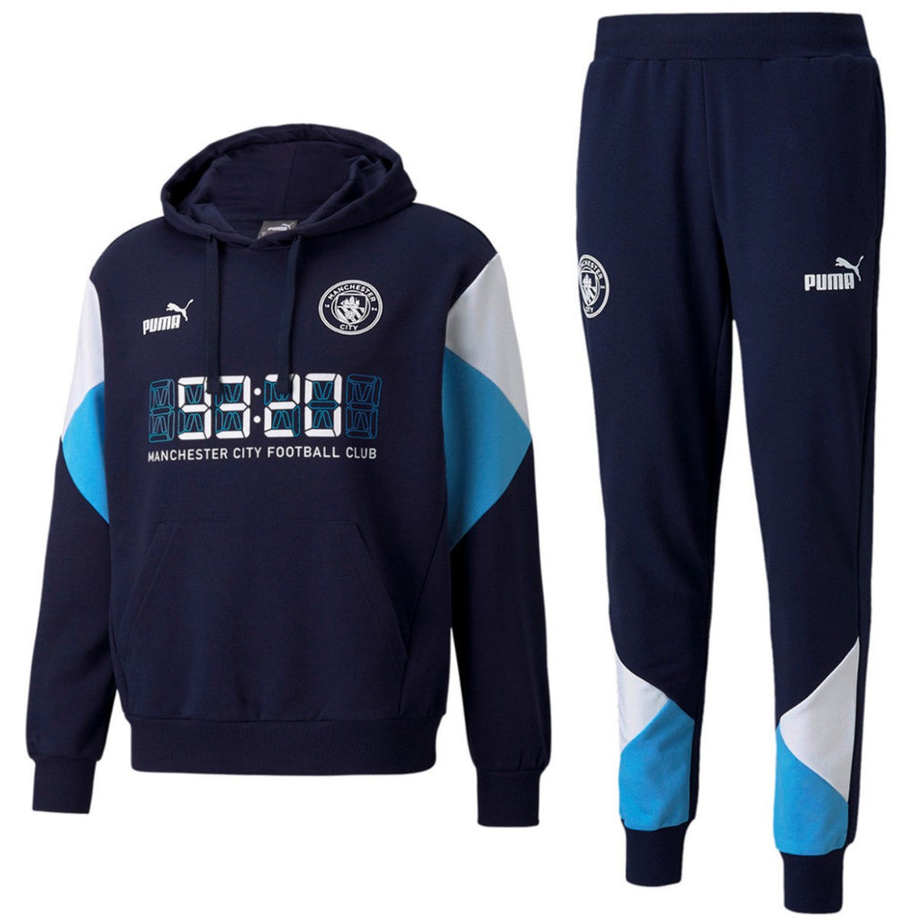 Manchester City navy Casual Fans presentation tracksuit 2021/22 - Puma