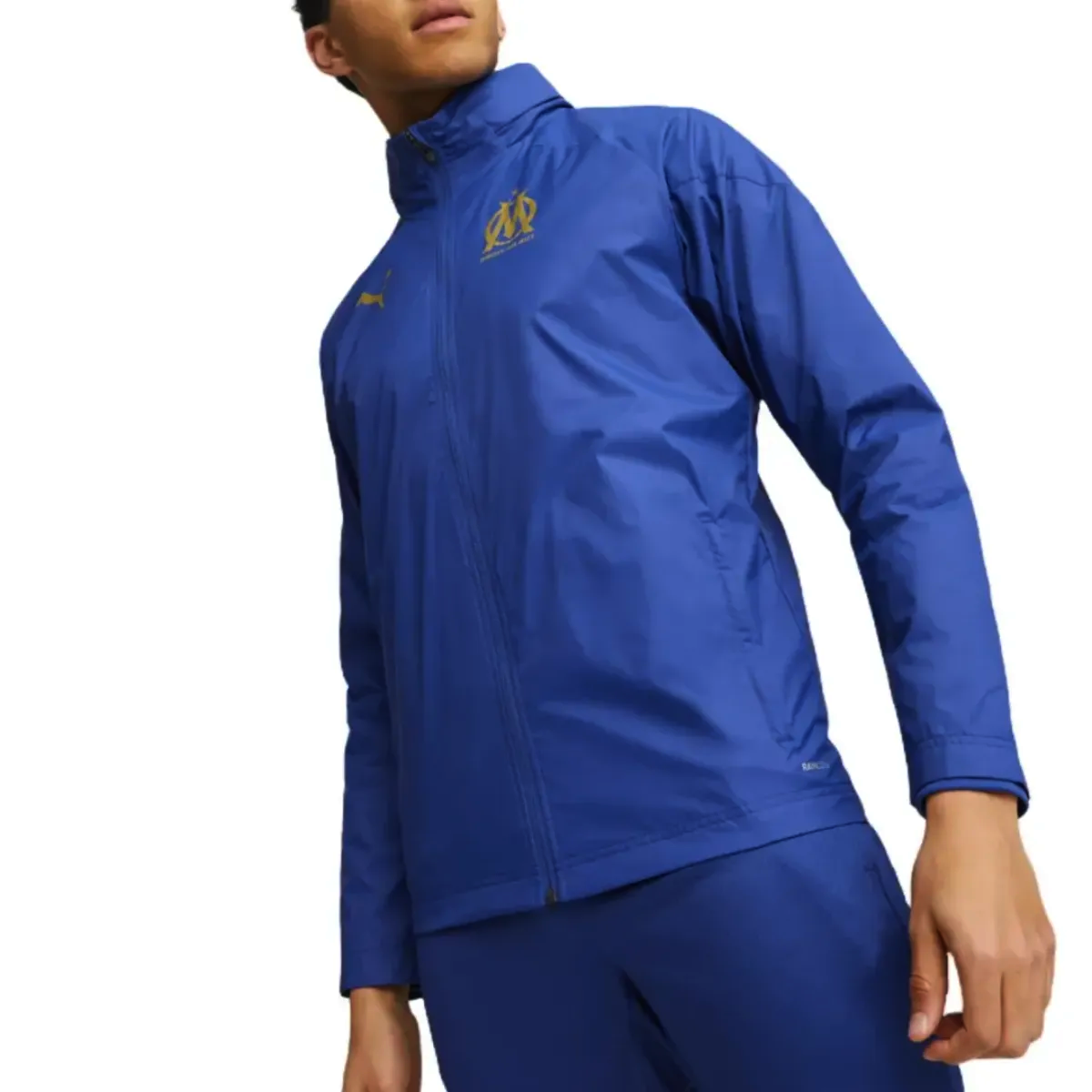 Olympique Marseille soccer training rain jacket 2024 - Puma