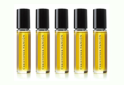 PERFUME Library Collection (Pick 5). *FREE offer. Five Christopher Hanlon perfume rollerball bottles in vials.