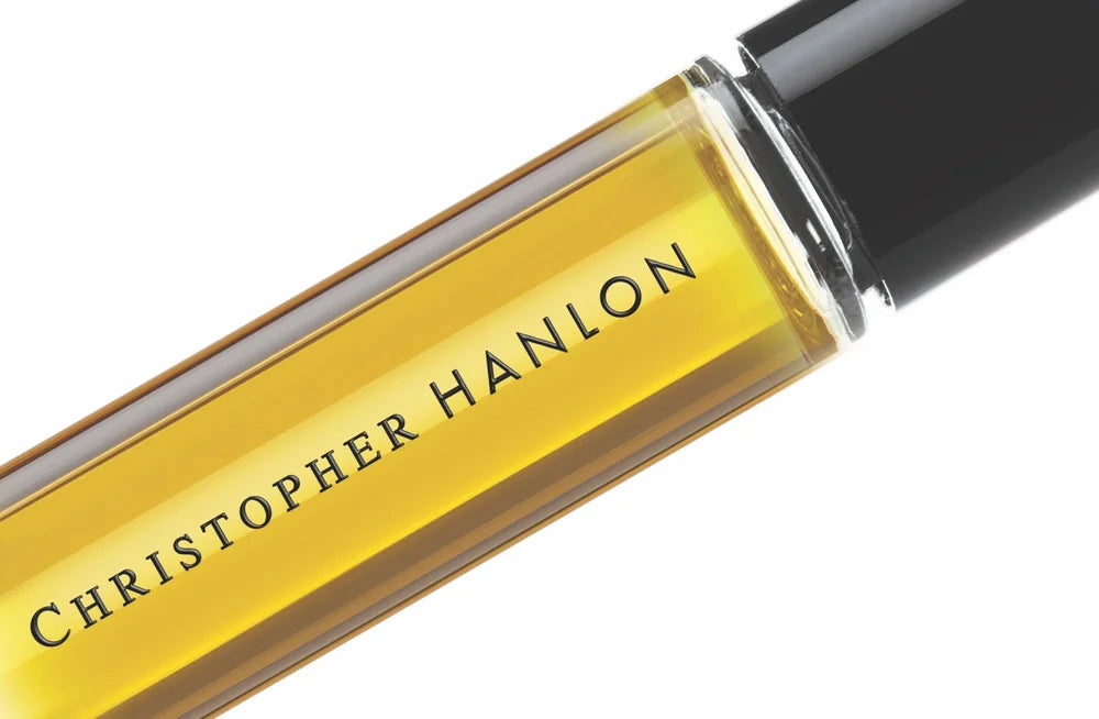 Close-up of Christopher Hanlon perfume bottle featured in The COMPLETE PERFUME LIBRARY COLLECTION (Pick 5). *FREE offer.