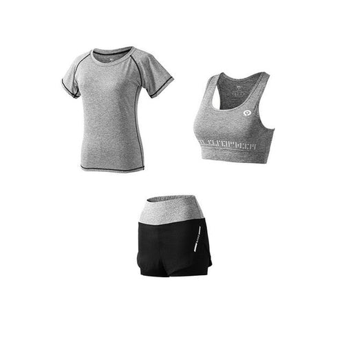 5Pcs Women's Yoga Sets Outdoor Running Yoga Quick Dry