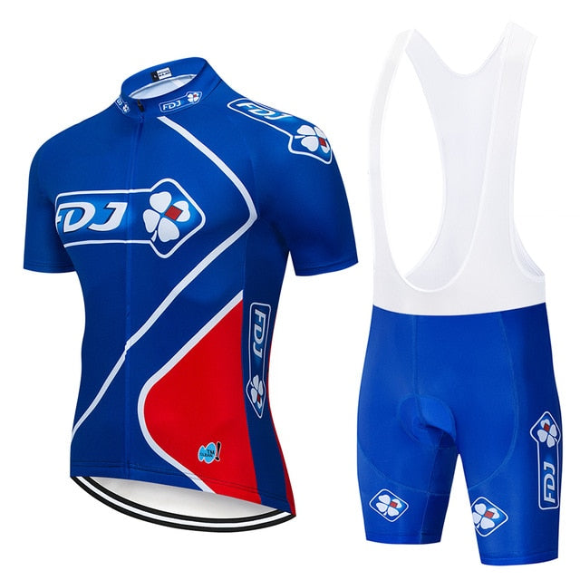 Pro team groupama FDJ cycling jerseys Bicycle maillot breathable Ropa Ciclismo MTB Short sleeve bike cloth 20D GEL