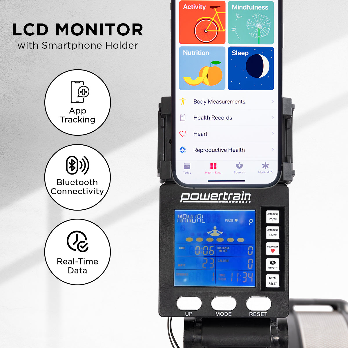 NNEDPE Air Rowing Machine Resistance Rower for Home Gym Cardio