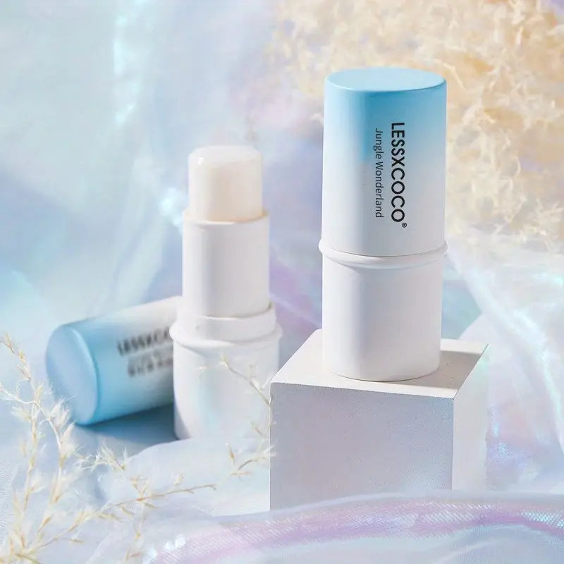 floral solid stick perfume displayed in elegant packaging on a soft pastel background.